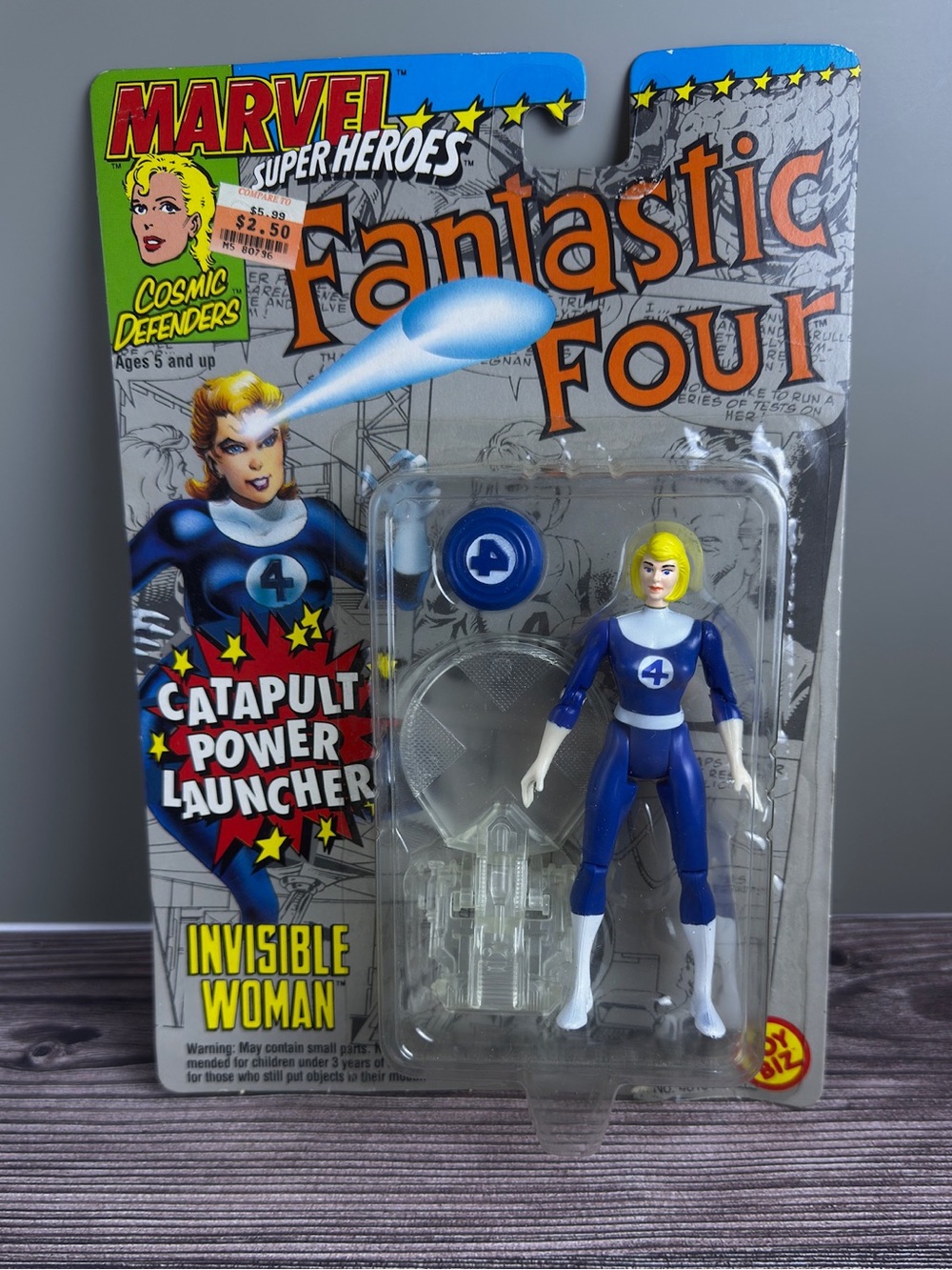 Marvel Super Heroes Invisible Woman ToyBiz 90s Fantastic Four MOC